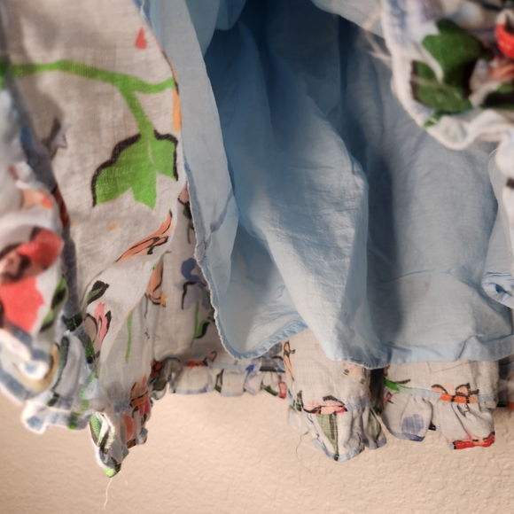 HILL HOUSE Home Of The Paz Skirt Light Blue Space Floral Size Floral Print 2xl - Picture 16 of 16